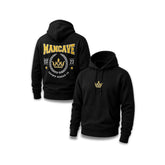 *PRE ORDERS* Mancave Heavyweight Varsity Hoodie - Yellow - Small - Crown Hookah