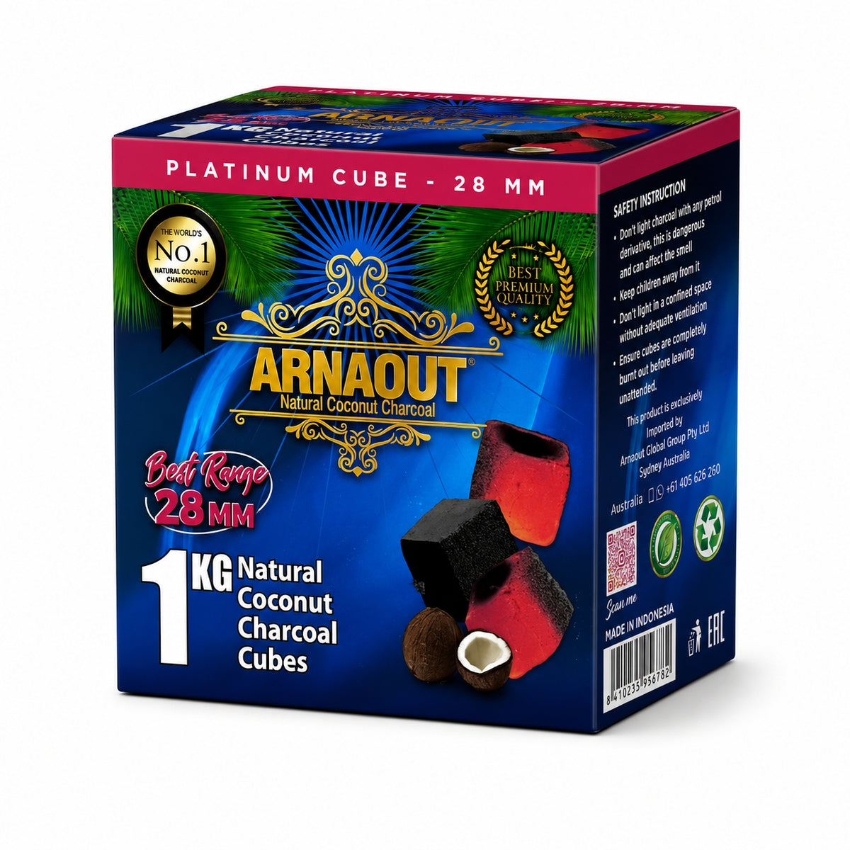 Arnaout Platinum Cube Charcoal - 28mm 1kg