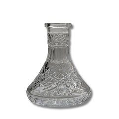 CH Mini Rock Cut Imperial Base - Clear - Crown Hookah