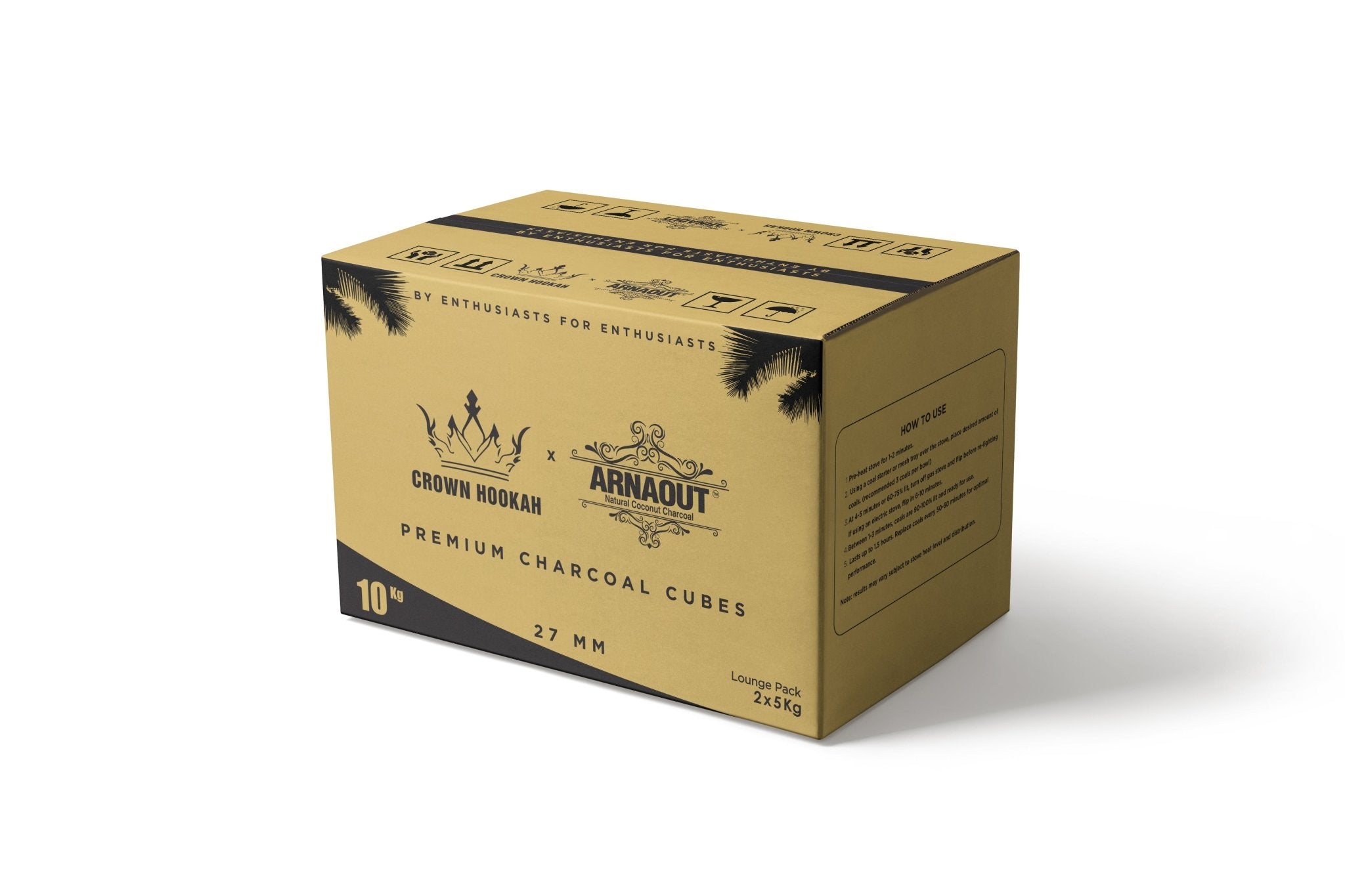 Crown Hookah x Arnaout 27MM Coal Lounge Pack Bundle - 2 - Arnaout