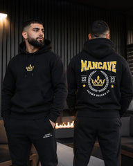 *PRE ORDERS* Mancave Heavyweight Varsity Hoodie - Yellow - Small - Crown Hookah