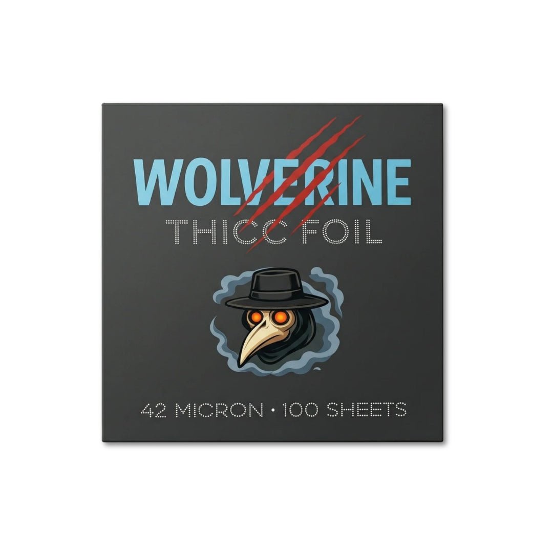 Wolverine Thicc Foil - Pre - Cut Sheets 100 Pack - Shisha Doc