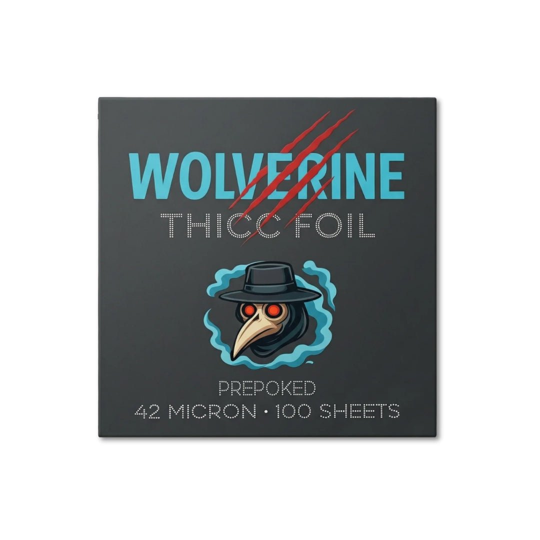 Wolverine Thicc Foil - Pre - Poked Sheets 100 Pack - Shisha Doc