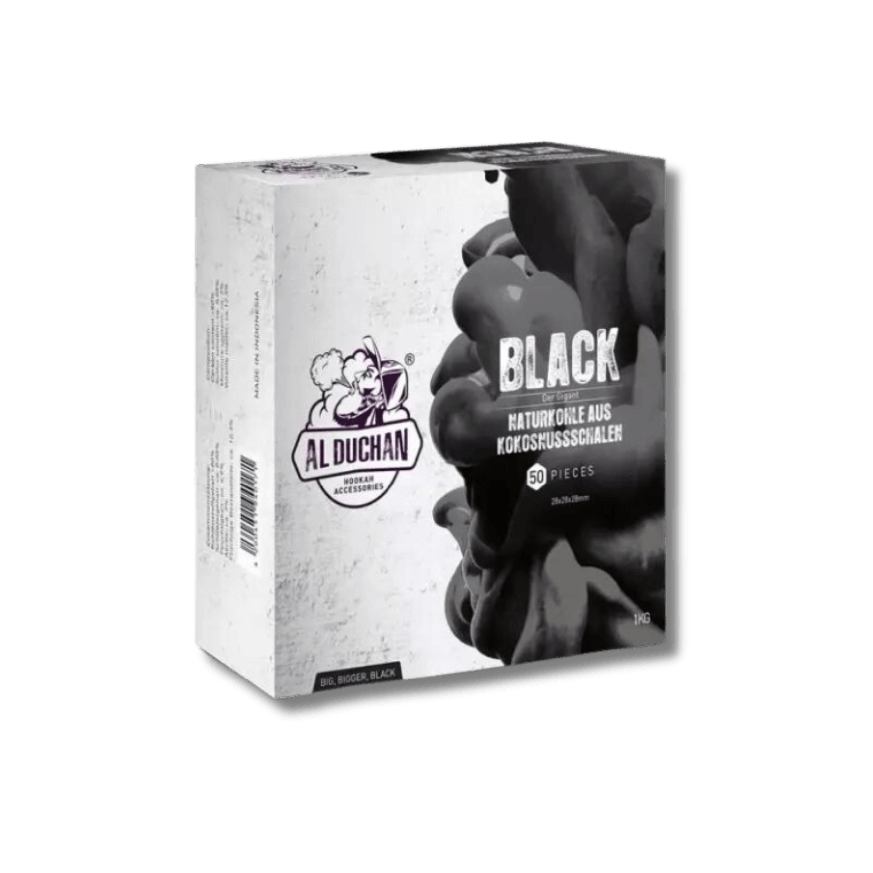 Al Duchan® Black 28MM Hookah Charcoal Value Pack - 3 - - Al Duchan