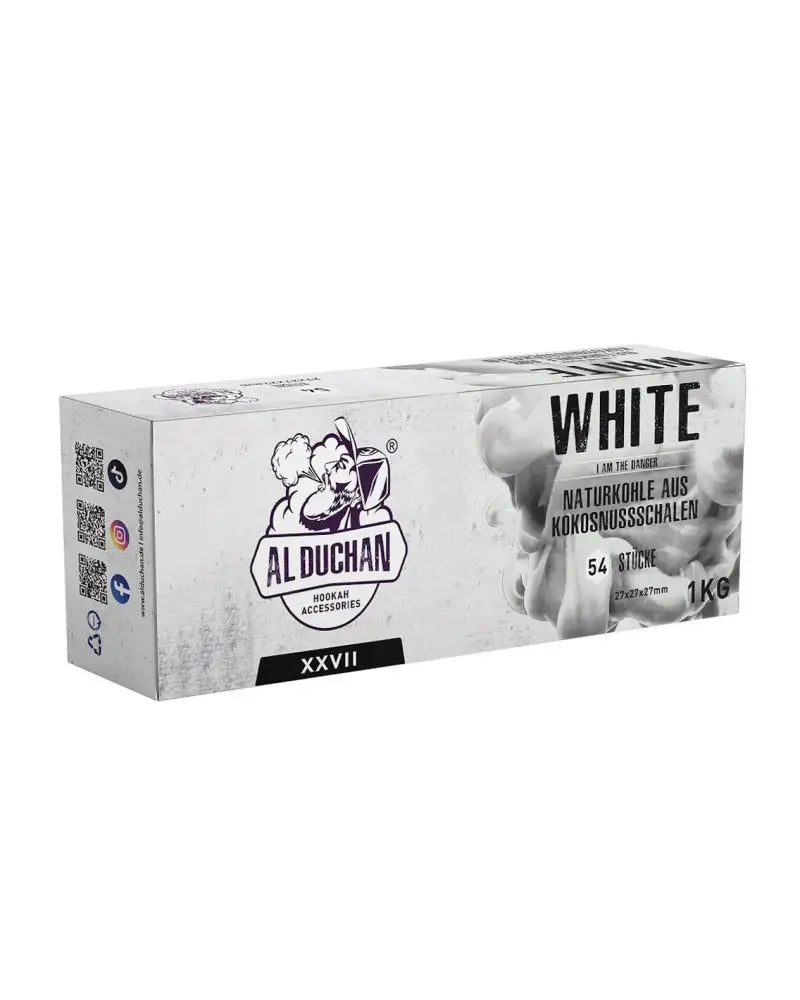 Al Duchan® White 27MM Cube Coconut Coal - Al Duchan