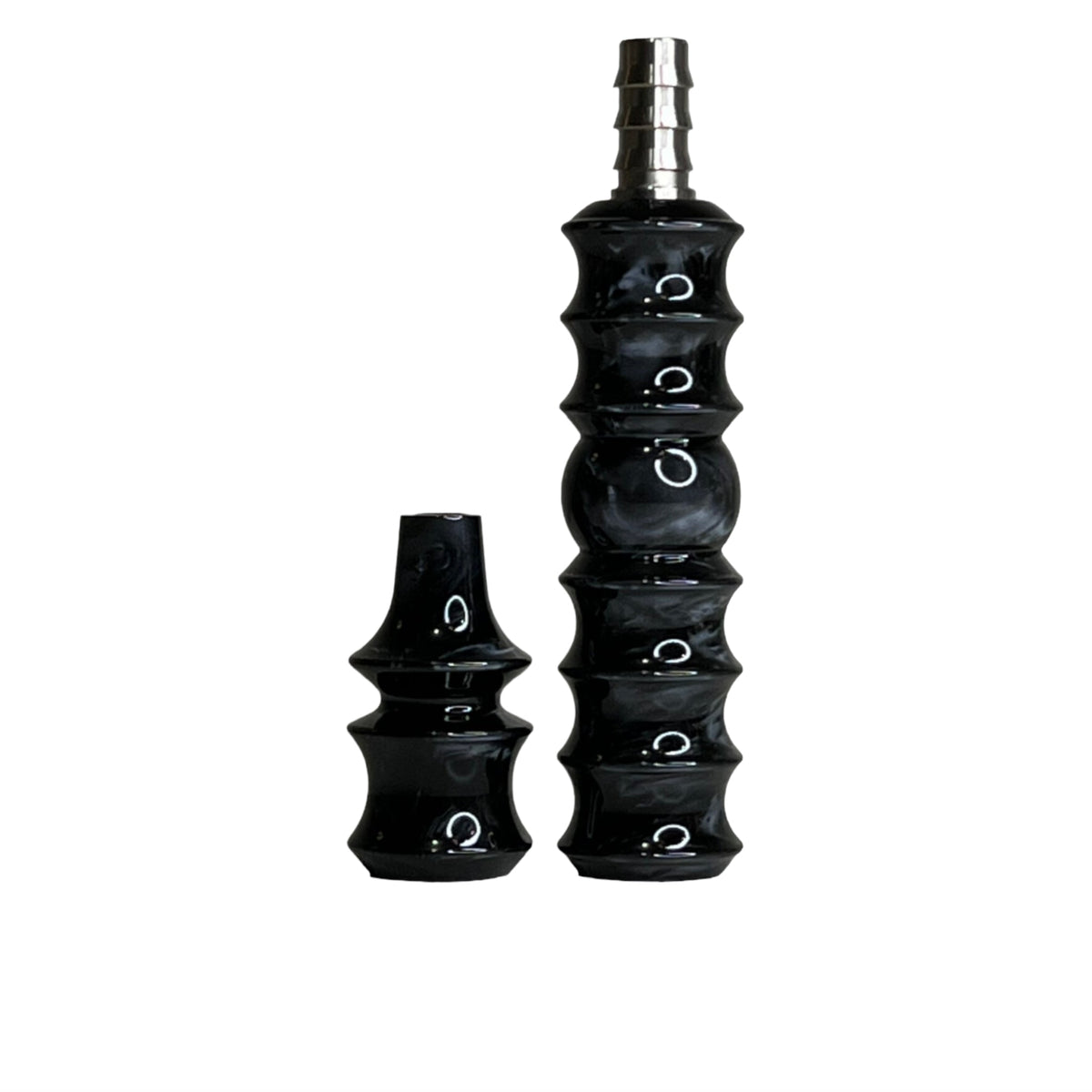 CH Premium Mouthpiece - Handle Set Varieties - Obsidian Obsession - - Crown Hookah
