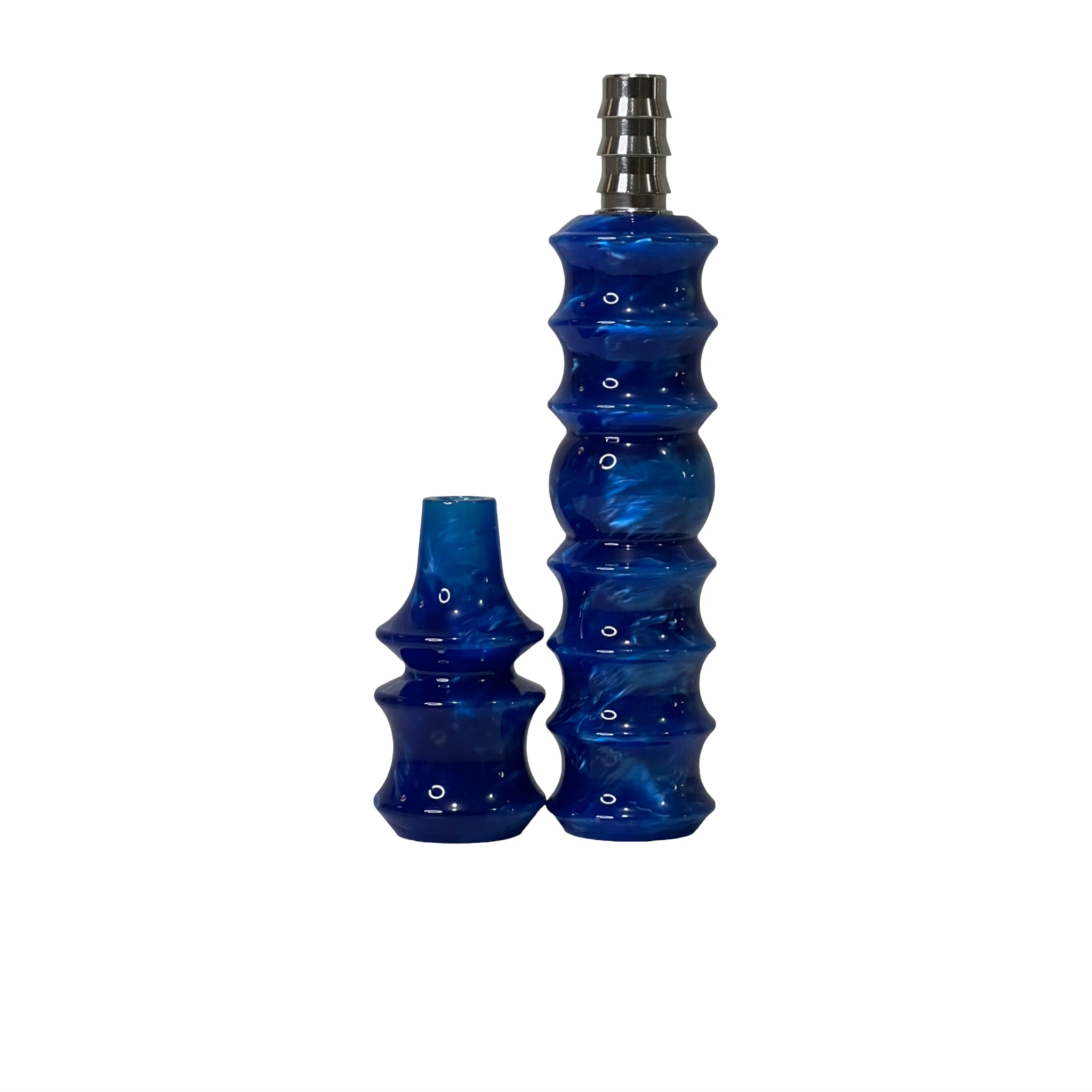 CH Premium Mouthpiece - Handle Set Varieties - Ocean Blue - - Crown Hookah