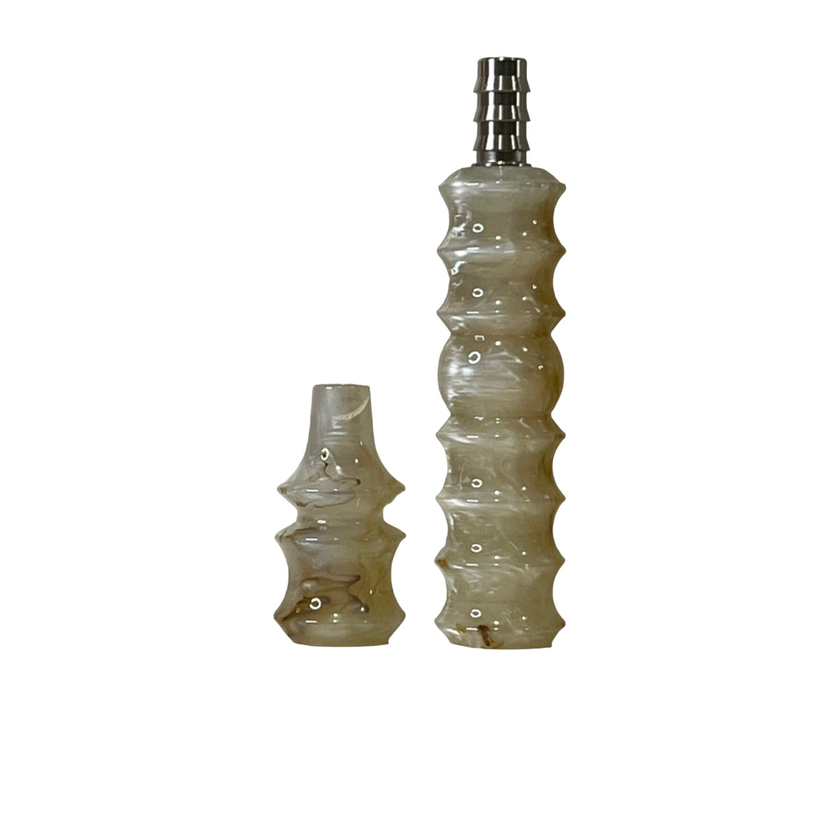 CH Premium Mouthpiece - Handle Set Varieties - Opulent Marble - - Crown Hookah