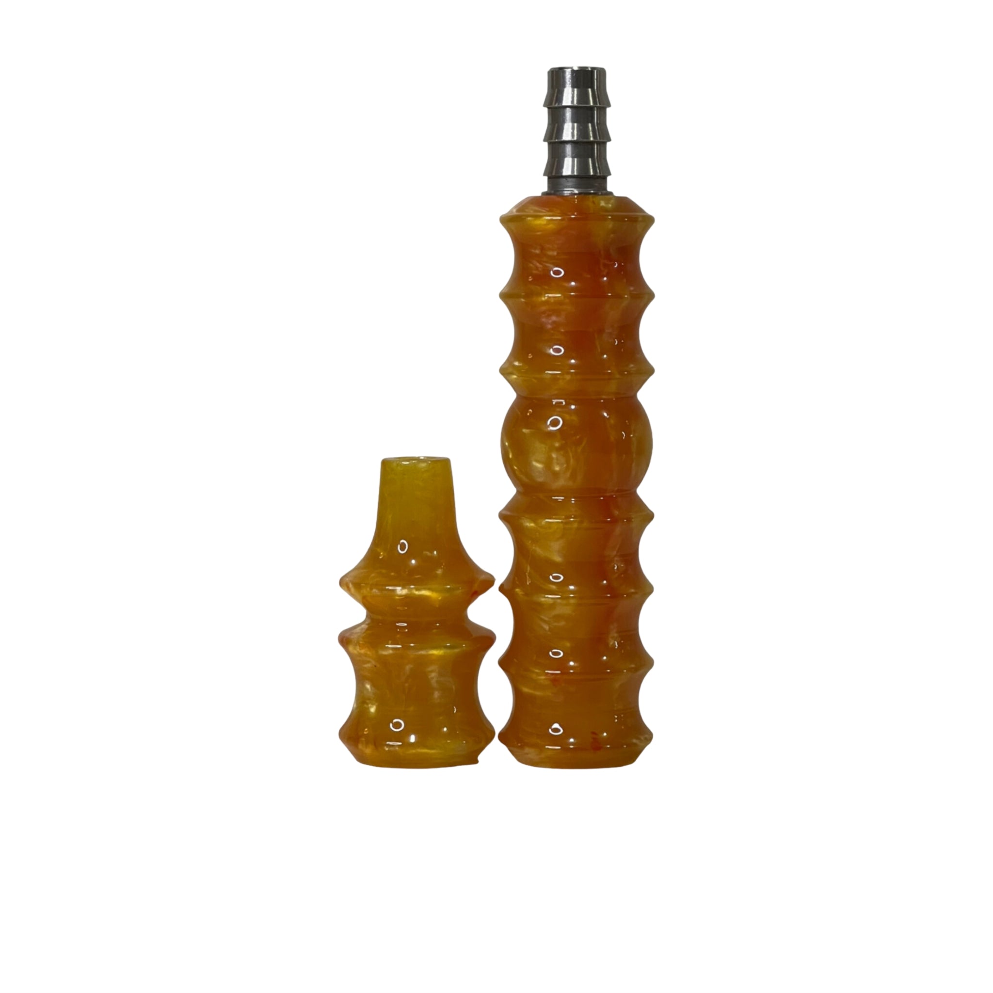 CH Premium Mouthpiece - Handle Set Varieties - Sunfire Blaze - - Crown Hookah